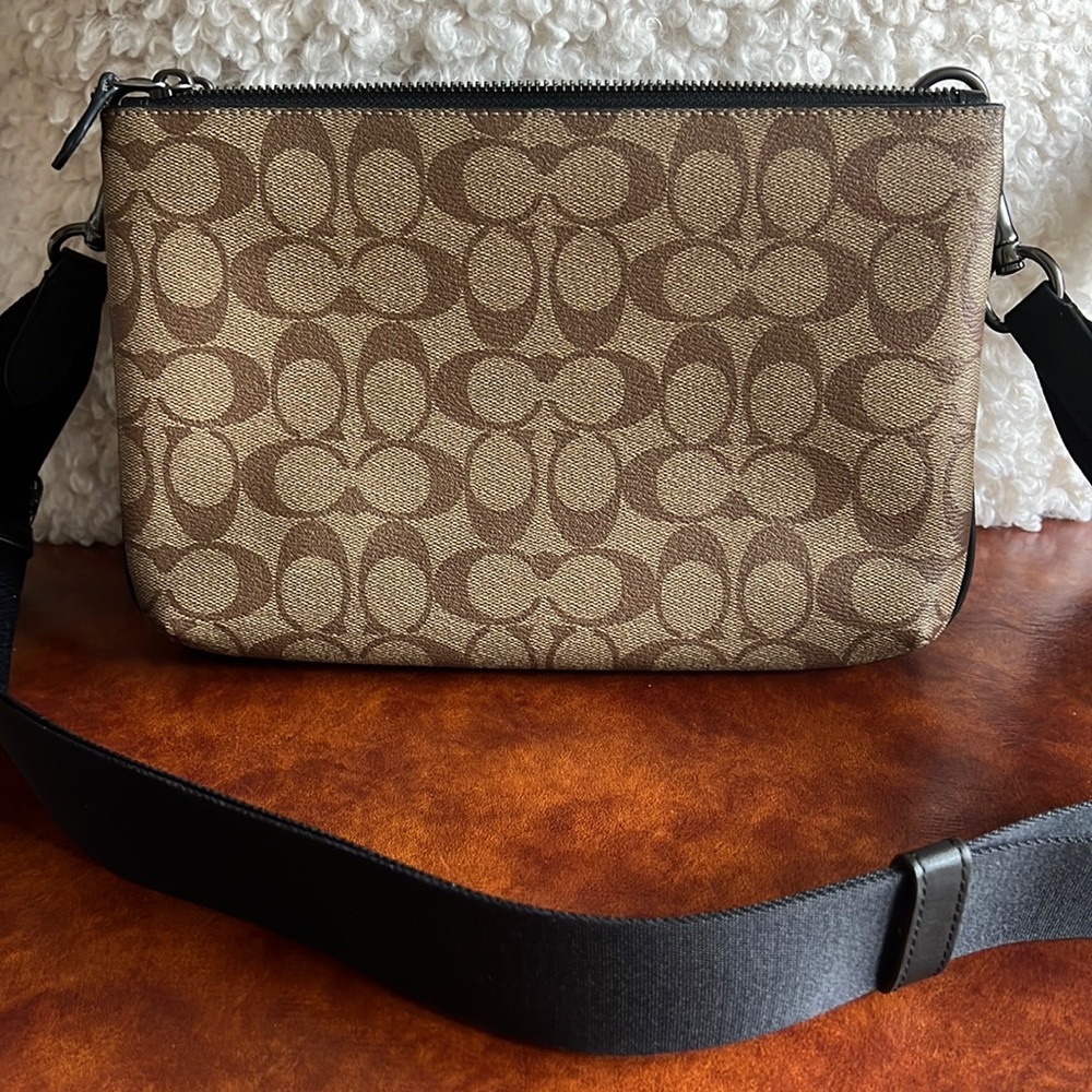 COACH double zip crossbody bag